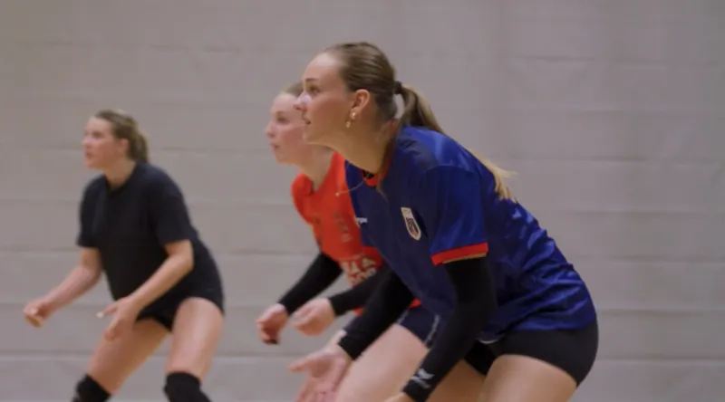 Volleybaltraining bij Protos